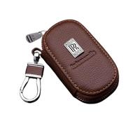 YLINNB Étui pour Clé de Voiture pour Rolls-Royce Ghost/Phantom/Cullinan/Spectre, Support de Boîtier de Protection pour Clés à Distance Accessoires de Voiture Haut de Gamme,Brown