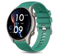 YLK Bracelet Compatible avec Amazfit GTR 4/GTR 3 Pro/GTR 3/GTR 2/GTR 2e/GTR 47mm/Stratos 3/Stratos 2 Homme Femme, 22mm Silicone Bracelet de remplacement Amazfit GTR 4/GTR 3/GTR 2 (Aiguille Pin Vert)