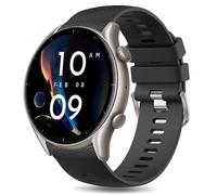 YLK Bracelet Compatible avec Amazfit GTR 4/GTR 3 Pro/GTR 3/GTR 2/GTR 2e/GTR 47mm/Stratos 3/Stratos 2 Homme Femme, 22mm Silicone Bracelet de remplacement Amazfit GTR 4/GTR 3/GTR 2 (Noir)