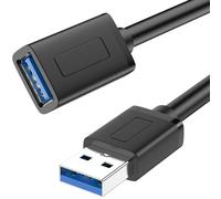 YLK Câble Rallonge USB 3.0 1M, Câble Extension, Câble Transfert de Données Haute Vitesse Compatible pour Imprimante, Scanner, Appareil Photo, Clavier, Lecteur de Cartes, Disque Dur