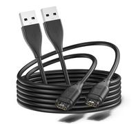YLK Chargeur Compatible avec Garmin Approach S10 S12 S40 S42 S44 S50 S60 S62 S70, 100cm Charger USB (Noir, 2 * 100cm)
