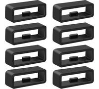 YLK Lot de 8 boucles de bracelet de montre de 22 mm avec anneau de fermeture en silicone pour Garmin Instinct/Instinct 2/Instinct 3/Instinct Tactical/Solar/Tide/Esports