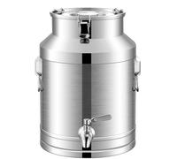 YLKJCE bidon Alimentaire 10l avec Robinet,bidon de Lait INOX pour Huile Et Aliments pour Stockage(Capacity,13L)