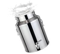 YLKJCE Bidon Alimentaire 10L avec Robinet, Seau Alimentaire INOX for à Vin Baril Seau à Eau Huile RéServoir à Thé avec Couvercle Scellé(Capacity,28liter)