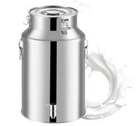 YLKJCE Bidon De Lait éPais avec Robinet, Bidon De Lait INOX for à Vin Baril Seau à Eau Huile RéServoir à Thé avec Couvercle Scellé(Capacity,48liter)