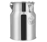 YLKJCE Seau INOX 5 litres avec Couvercle,Bidon Lait INOX for à Vin Baril Seau à Eau Huile RéServoir à Thé avec Couvercle Scellé(Capacity,48liter)