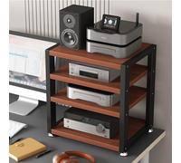 YLLFFLL Meuble HiFi Supports HiFi étagère AV Support en Bois à 4 Niveaux pour Bureau, Armoire de Support de stéréo pour Haut-parleurs, Supports de Console de Jeu verticaux(#2,W 40CM(15 7/10IN))