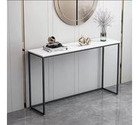 YLLFFLL Table Console étroite Table De Canapé Très Étroite De 31 Po De Haut, Étagère De Console À Cadre Métallique Mince Et Robuste(White,100x25x80cm(39.3x9.8x31.4in))