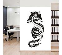 YLLMNOBN Autocollant mural en vinyle avec citation de dragon chinois, mythe animal, totem, décoration de maison d'art