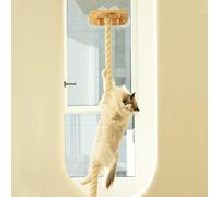 YLLSMGS Arbre à Chat Mural, Hamac pour Chat, Parcours Chat Mural Étagères Murales à Ventouse avec Plate-Forme Supérieure en Corde d'escalade pour Le Repos(200cm/79in)