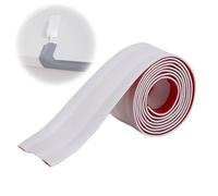 YLLSMGS Passe Cable Sol Cache-câble Monobloc Goulotte Passe Cable Auto-adhésif pour La Maison Le Bureau L'usine La Salle(White,500cm/197in)