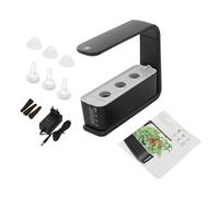 YlluySmn Système de culture hydroponique à 3 pods, jardin d'herbes aromatiques d'intérieur avec lampe LED à spectre complet, hauteur réglable, minuterie et réservoir d'eau de 1,6 l, noir pour cuisine