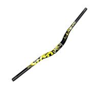 YLME Guidon VTT, Guidon VTT en Forme D'hirondelle 31.8 X 720/780 Mm. Guidon VTT Colonne Montante De Guidon De Vélo en Alliage D'aluminium, pour VTT BMX,Jaune,780MM