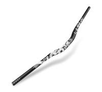 YLME Guidon VTT, Guidon VTT en Forme D'hirondelle 31.8 X 720/780 Mm. Guidon VTT Colonne Montante De Guidon De Vélo en Alliage D'aluminium, pour VTT BMX,Blanc,720MM