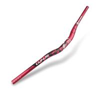 YLME Guidon VTT, Guidon VTT en Forme D'hirondelle 31.8 X 720/780 Mm. Guidon VTT Colonne Montante De Guidon De Vélo en Alliage D'aluminium, pour VTT BMX,Rouge,720MM