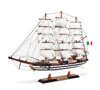 YLME Maquette de Bateau en Bois Amerigo Vespucci Maquette de voilier en Bois Massif Voilier en Bois Décorations Nautiques en Bois Collection Maison pour Offrir,65CM