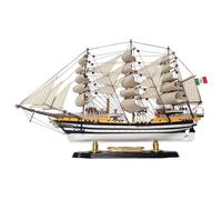 YLME Maquette de Bateau en Bois Amerigo Vespucci Maquette de voilier en Bois Massif Voilier en Bois Décorations Nautiques en Bois Collection Maison pour Offrir,52CM