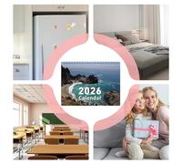 Ylnailky 2025 Calendrier mural mensuel, 2025 Mur du calendrier | Calendrier hebdomadaire du planificateur,Organisateur de planificateur de famille Hangable pour rédiger des notes, des idées