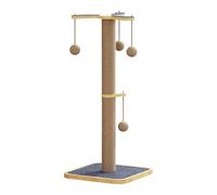 Ylnailky Arbre à chat - Grands griffoirs pour chats d'intérieur - Tour de jouets interactifs avec balle pour chaton, escalade, enrichissement, ennui, protection de meubles, canapé, tapis, porte murale