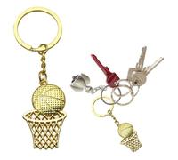 Ylnailky Breloques porte-clés de basket-ball | Porte-clés créatifs de basket-ball 3D | Accessoires de sac à dos antirouille, breloques de sac à main, porte-clés créatif en trois dimensions