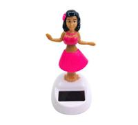 Ylnailky Figurine Solaire Dansante | Danseuse Hawaienne Voiture Qui Bouge Décoration | Figurines Solaires Bobble Head Voiture | Figurines À Tête De Pompon De Tablea | Jouets À Énergie Solaire