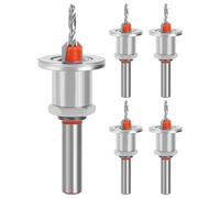 Ylnailky Fraise à Chanfreiner - Outils de Menuiserie en d'Aluminium Réglables,Forets à fraiser à pointe carbure,pour Fabrication de Meubles de Portes et Assemblage par