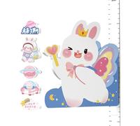 Ylnailky Graphique de mesure de la hauteur, règle de mesure de la hauteur pour les - Règle de mesure de hauteur pour mur avec décoration de lapin magnétique | 65-183 cm Gauge amovible pour la
