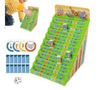 Ylnailky Jeu de Société Vérificateur de Nombres, Jeu Éducatif Numérique Animaux Déplacement Ensemble Complet, Jouets Interactifs Maternelle Filles et Garçons Parent-Enfant Salle de Classe