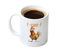 Ylnailky Mug Coq,Tasse Céramique Animaux Drôle Thème Ferme - Tasse À Thé Coq,Pour Femmes Maman Cuisine Matin Amateur Animaux