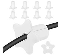 Ylnailky Passe-Câbles Mural pour Câbles,10 Pièces Passe-Câble en Silicone - Solution de Gestion de Câbles en Forme d'Étoile pour Centre Média Bureau Home Cinéma - Console Média Salon