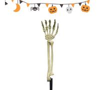 Ylnailky Piquets de Squelette,Décoration Halloween Extérieur - Bras de Squelette Réalistes pour Cimetière Imperméables pour la Pelouse l'Allée Le Jardin l'Arrière-Cour et l'Affichage au Sol en