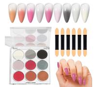 Ylnailky Poudre À Ongles Pailletée Scintillante | Finition Effet Miroir Magique Brillant | Poudre pour Ongles - Dégradé Artistique Finition Miroir Brillant Paillettes Arc-En-Décoration