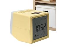 Ylnailky Réveil Enfant | Réveil Enfant avec Lumière - Thermomètre Hygromètre Calendrier pour Bébé Adulte Sénior - pour Chambres Pièce Salle De Classe Nursery Bébé Et Adolescent Adultes