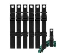 Ylnailky Sangle de rallonge électrique - Attaches pour câbles,6 Pièces avec Sangle de Verrouillage Réglable pour Rangement Cordon Atelier Accessoires Maison Intérieur Jardin