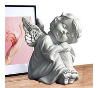 Ylnailky Sculpture d'ornement de Figurine de Fille d'ange, Statue de Jardin d'ange ailé - Statue en résine - Statue de Jardin étanche pour la Famille, Les Amis, Les collègues, l'église, Les