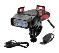 Ylnailky Support Vélo pour Téléphone | Éclairage LED Antichoc Support Vélo,Phare LED Haute Luminosité pour Bicyclette en Extérieur Voyage et Camping