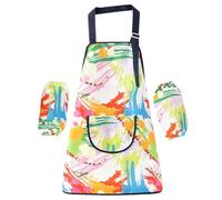 Ylnailky Tablier de Cuisine pour | Bavette Imperméable Ajustable Avec Manches | Tablier de Peinture pour | pour Âges 2-12 Cuisson Peinture Cuisine Salle de Classe Maison Jardin Extérieur École