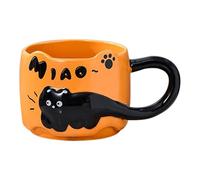 Ylnailky Tasse à Thé Chat, Tasses Animales Empilables, Mug Céramique Décoratif Mignon pour Café, Thé ou Déco Cuisine, Cadeau Femme et Famille