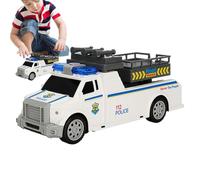 Ylnailky Véhicules Jouets - Camion Électrique Éducatif - Véhicule de Secours Électrique Jouet avec des Effets Lumineux et Musicaux | pour, Préscolaire, Maison, Salon, Chambre, Maternelle, Crèche et