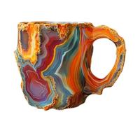 YlobdolY Simulated Mineral Crystal Coffee Mugs, Coffee Mug with Handle, Novelty Design Tea Cup Coffee Cups Latte Mugs for Men and Women, Teacups for Office and Home Colorful