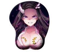 YlobdolY Tapis de Souris Anime 3D, Mignon Doux Sexy Bande dessinée Beauty Big Buste Silicone Poignet Support Tapis de Souris, Tapis de Souris de Jeu avec Support de Poignet 30