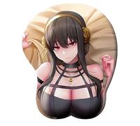 YlobdolY Tapis de Souris Anime 3D, Mignon Doux Sexy Bande dessinée Belle Grande Poitrine en Silicone Poignet Support Tapis de Souris, Tapis de Souris de Jeu avec Support de Poignet 9