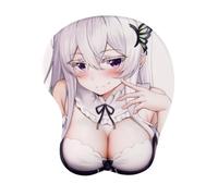 YlobdolY Tapis de Souris de Support de Porte - Poignet Anime 3D Tapis de Souris de Jeu, Mignon Doux Sexy Cartoon Beauty Big Buste Silicone Repose - Poignet Tapis de Souris 3