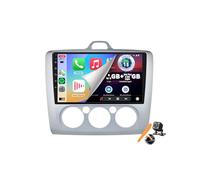 YLOXFW Android 15.0 Autoradio 2 Din Stéréo pour Focus Mk2/Mk3 2004-2011 GPS Navigation 9''Cartablet Lecteur DVD Vidéo Multimédia FM BT Receiver avec Carplay 4G 5G WiFi DSP SWC,Argent,Y500S