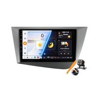 YLOXFW Android 15.0 Autoradio 2 Din Stéréo pour Seat Leon MK2 2005-2012 GPS Navigation 9''Cartablet Lecteur DVD Vidéo Multimédia FM BT Receiver avec Carplay 4G 5G WiFi DSP SWC,M6 pro3