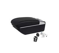 YLOXFW Voiture Accoudoir Boîte pour R-enault Duster 2014-2018 New Repose-bras Double Console Organiseur Stockage Boîte Rangement Accoudoirs avec 7 USB Porte Gobelet,Cadeau Cendrier,Noir
