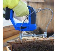 ylpddmm Agitateur électrique pour Ruches, Secoueur éLectrique pour Abeilles, 4 Vitesses, extracteur de Miel électrique 150 W, avec Chargeur et boîte de Rangement pour Honey Bee Farm,Blue