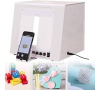 ylpddmm Boîte à Lumière Softbox Studio Photo,Mini Boîte à lumière pour Studio Photo avec 5 Toiles de Fond pour Appareil Photo, téléphone Portable, Appareil Photo numérique,numérisation 3D, vidéo,TB30