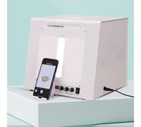 ylpddmm Coffret Lumineux et Plateau tournant pour Photographie,Mini Studio Photo à intensité Variable,Tentes de Shooting Studio Photo Light Box Photo pour l'affichage des Produits,TB30