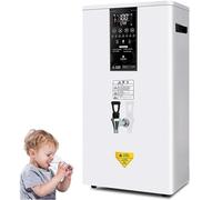 ylpddmm Distributeur d'eau Chaude électrique Professionnel, Chauffe-Eau, 50 L/60 L/80 L/Heure, Acier Inoxydable, Grande capacité, 2500 W, pour Restaurant, hôtel, Bureau,White-80L